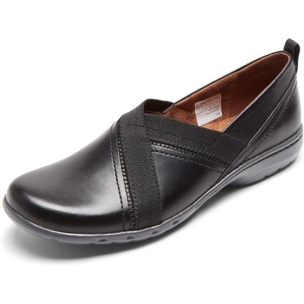 Cobb Hill Penfield Leather Women's Mesh Slip-On Black Loafers Size 10
